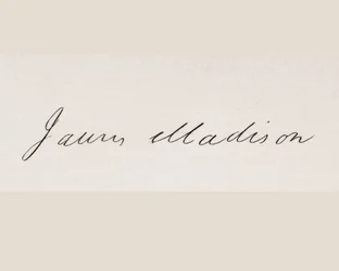 Signatur av James Madison