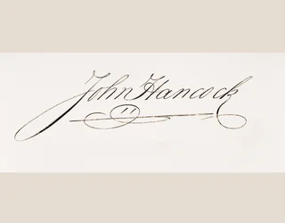 Signatur av John Hancock