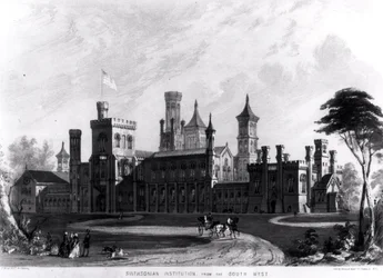 Smithsonian Institution från sydväst, från 