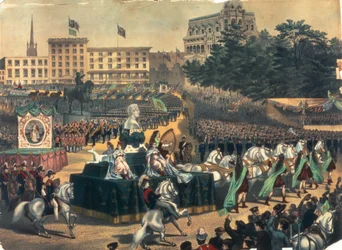 St Patricks Day Parade i Amerika, Union Square, 1870-talet