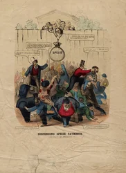 Suspendering av artbetalningar, publicerad i Philadelphia, c. 1857