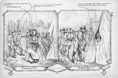 Tableaux 2nd, Tableaux 1st, publicerad av J. Mayer & Co. Lith., Boston, ca. 1865