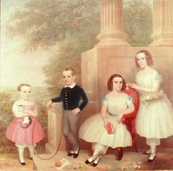 The Abeel Children, ca 1852-55 (olja på duk)