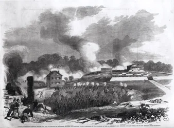 Slaget vid Lexington, Missouri, 17-20 september 1861, ur "Frank Leslie