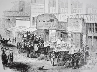 Butterfield Overland Mail Coach, publicerad i Harper