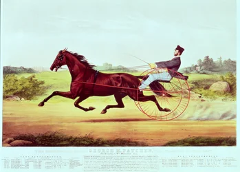 The Celebrated Horse, George M. Patchen, The Champion of the Turf, graverad av Nathaniel Currier (1813-88) och James Merritt Ives (1824-95), 1860