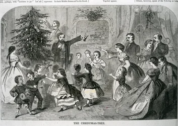 Julgranen, illustration från "Harper