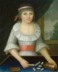 Dominoflickan, ca 1790