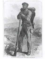 The Escaped Slave in the Union Army, från "Harper