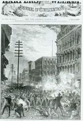 The Great Strike: The Sixth Maryland Regiment kämpar sig igenom Baltimore, från 