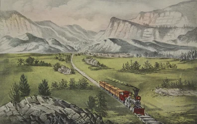 The Great West, pub. 1870, Currier & Ives