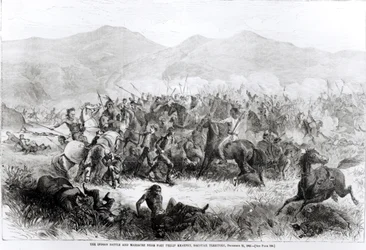 Indiska slaget och massakern nära Fort Philip Kearney, Dakotah-territoriet, 21 december 1866