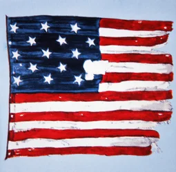 Den ursprungliga "Star-Spangled Banner" (lito i färg)