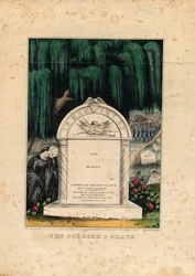 Soldatgraven, pub. av Currier & Ives, ca 1862