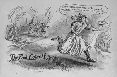 The end cometh, publicerad av J. Mayer & Co. Lith., New York, ca. 1865