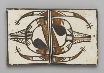 Kakel, gjord i Mesa, Arizona av Hopi People (lera och slip)
