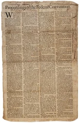 USA:s konstitution, ca 10 september 1787 (se även GLC 696084)