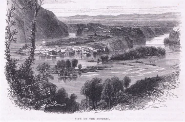 Vy över Potomac, illustration från Cassell