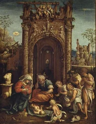 Adoration of the Shepherds, ca 1530 (olja på panel)