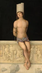 Sankt Sebastian, ca 1505 (olja på pannå)