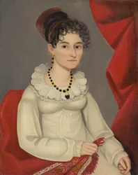 Porträtt av Catharine Couenhoven Clark, ca 1819-20 (olja på duk)