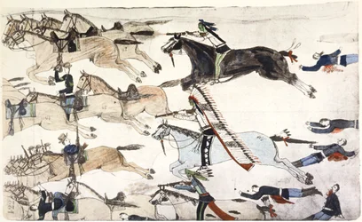 Slaget vid Little Bighorn, Montana, USA, 25-26 juni 1876 c1900
