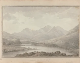 Utsikt i England, Skottland och Wales: Snowdon, från Capel Cerrig