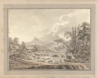Utsikter i England, Skottland och Wales: Turné i Skottland; Junction of the Lochy and the Dochart nära Killin