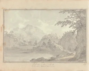 Utsikter i England, Skottland och Wales: Turné i Skottland; Loch van-a-char, med berget Benvenue