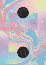 Pastellfärgad kosmisk virvel