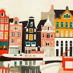 Amsterdam, Nederländerna Hus 3