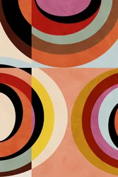 Varma färger – Bauhaus-geometri 3