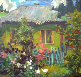 Rustikt hem – sommarträdgård