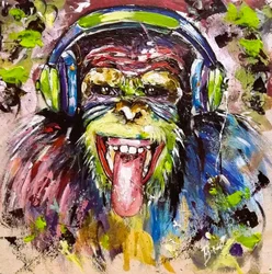Den färgglada musikapan