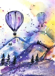 Drömlika bergsballonger