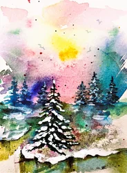 Den livfulla vinterskogen