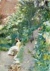 I trädgården på Alhambra. 1887