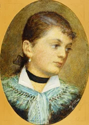 Porträtt av Augusta Holzer, 1879