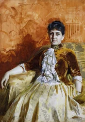 Porträtt av Lisen Lamm, 1885