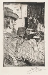 Albert Besnard och hans modell