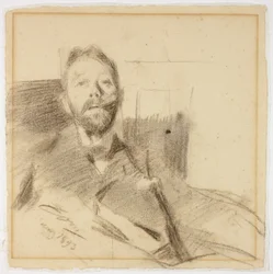 Porträtt av Charles Deering