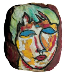 UPPRÖRDHET ÖVER MODIGLIANI - BLÅÖGD FLICKA
