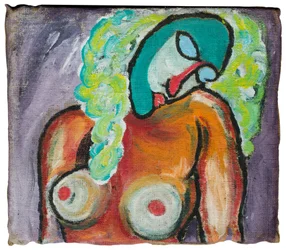 UPPRÖRDHET ÖVER MODIGLIANI - SOVANDE KVINNA