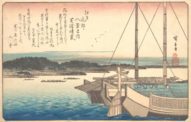 Klart väder vid Shibaura, 1800-talet.