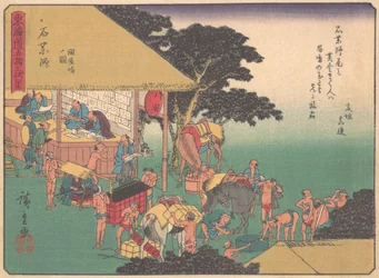 Ishiyakushi, från serien The Fifty-three Stations of the Tokaido Road, e..., tidigt 1900-tal.