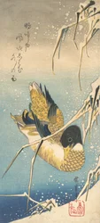 Gräsand och snötäckta vass, ca. 1832., ca. 1832.