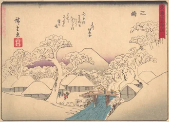 Mishima, från serien The Fifty-three Stations of the Tokaido Road, tidigt 1900-tal.