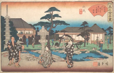 Daikokuya vid Mukojima, va? 1835-42. , mygga. 1835-42.