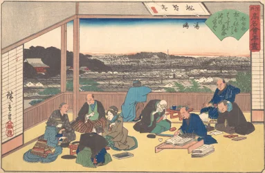 Yushima Matsu Kane eller? 1840. , mygga. 1840.