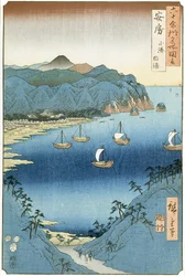 Kominato Bay, Awa-provinsen (träblockstryck)